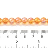 Transparent Electroplate Glass Beads Strands GLAA-T032-T8mm-C01-4