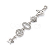 Brass Micro Pave Clear Cubic Zirconia Pendants LS-KK-D101-01D-P-2