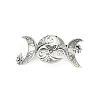 Viking Style Zinc Alloy Snap Hair Clips For Women PHAR-B090-01AS-05-1