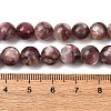 Natural Lepidolite/Purple Mica Stone Beads Strands G-G925-02B-3