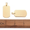 304 Stainless Steel Big Pendants STAS-I140-19F-G-5