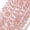 Electroplate Glass Beads Strands GR12MMY-59AB-2