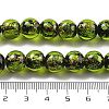 Handmade Foil Lampwork Beads Strands FOIL-K003-06B-21-4