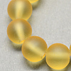 Baking Paint Transparent Glass Bead Strands X-GLAA-S031-8mm-11-2