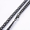 304 Stainless Steel Curb Chain Necklaces NJEW-O102-02B-2