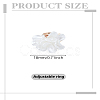 1Pc Acrylic Flower Finger Rings RJEW-LP0003-38-2