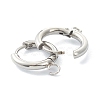 Tarnish Resistant 201 Stainless Steel Huggie Hoop Earring Findings STAS-P283-01B-P-2