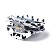 Leopard Print Pattern PVC Claw Hair Clips PHAR-M013-02E-3