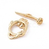 Eco-friendly Brass Toggle Clasps KK-D082-20G-2
