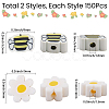 300Pcs 2 Styles Handmade Polymer Clay Beads CLAY-SC0002-95-2