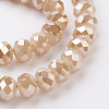 Electroplate Glass Beads Strands EGLA-D020-8x5mm-76-3