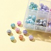 104Pcs 8 Colors Opaque Baking Paint Glass Beads Strands EGLA-FS0001-27-5