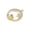 Brass Micro Pave Clear Cubic Zirconia Pendants FIND-B077-02G-01-2