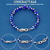 Unicraftale 60Pcs 316 Stainless Steel Fold Over Clasps STAS-UN0056-25-5