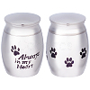 2Pcs 2 Style 316 Stainless Steel Pet Cinerary Casket AJEW-CN0001-20A-1