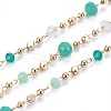 Handmade Glass Beaded Chains CHC-K007-G01-G-1