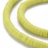 Flat Round Handmade Polymer Clay Beads CLAY-R067-6.0mm-10-3