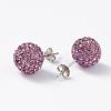 925 Sterling Silver Austrian Crystal Rhinestone Ear Stud Q286G091-2