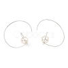 Rhodium Plated 925 Sterling Silver Dangle Earrings EJEW-Z024-01C-P-2
