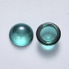 Transparent Spray Painted Glass Cabochons GLAA-S190-013C-G04-2