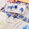 6Rolls 6 Styles Segment Dyed Polyester Thread NWIR-TA0001-47C-4
