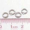 Brass Open Jump Rings JRC6mm-NF-3