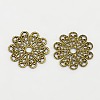 Brass Vintage Filigree Findings KK-H222-AB-1