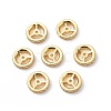 Brass Cubic Zirconia Beads ZIRC-F001-116G-2