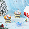 Snowflake Theme Handmade Polymer Clay Sprinkles Mix CLAY-SC0001-96-4