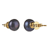 Natural Pearl Rondelle Stud Earrings EJEW-JE04585-3