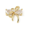 Brass Micro Pave Cubic Zirconia Charms KK-A300-01G-06-1