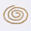 Electroplate Non-Magnetic Synthetic Hematite Beads Strands G-F510-25C-2
