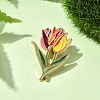 Tulip Enamel Pins JEWB-P045-02A-G-1