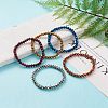 Electroplate Glass Beads Stretch Bracelets BJEW-JB05794-6