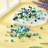 160Pcs 8 Colors Assembled Synthetic Stone and Trochus Shell Beads G-TA0002-31C-5
