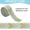 Polyester Jacquard Leaf Ribbon for Garment Accessories OCOR-WH0097-23A-2