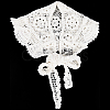 Polyester Knitted Triangle Headscarf AJEW-WH20072-69B-7