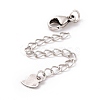 925 Sterling Silver Chain Extenders STER-D036-37AS-2