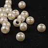 ABS Plastic Imitation Pearl European Beads X-MACR-R530-12mm-A41-3