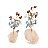 Natural Mixed Gemstone Chips Tree of Life Display Decorations AJEW-JD00015-02-2