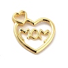 Rack Plating Brass Micro Pave Cubic Zirconia Pendants KK-K270-28G-2