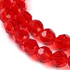 Transparent Glass Beads Strands GLAA-Q104-01A-4