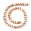 Natural Mashan Jade Beads Strands G-F670-A22-8mm-2