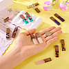 14Pcs 7 Colors Opaque Resin & Walnut Pendants RESI-TA0003-50-7