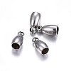 Tarnish Resistant 304 Stainless Steel Cord Ends STAS-O107-12P-1
