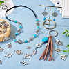 72Pcs 12 Styles Tibetan Style Alloy Connector Charms TIBE-TA0001-29-7