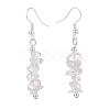 Natural Quartz Crystal Chips Beaded Jewelry Set SJEW-JS01232-05-6