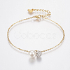 304 Stainless Steel Cable Chain Bracelets BJEW-I243-01G-1