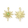 Rack Plating Alloy Cat Eye Pendants PALLOY-D007-08-5