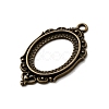 Vintage Tibetan Style Alloy Pendant Cabochon Bezel Open Back Settings TIBEP-M018-40AB-NF-2